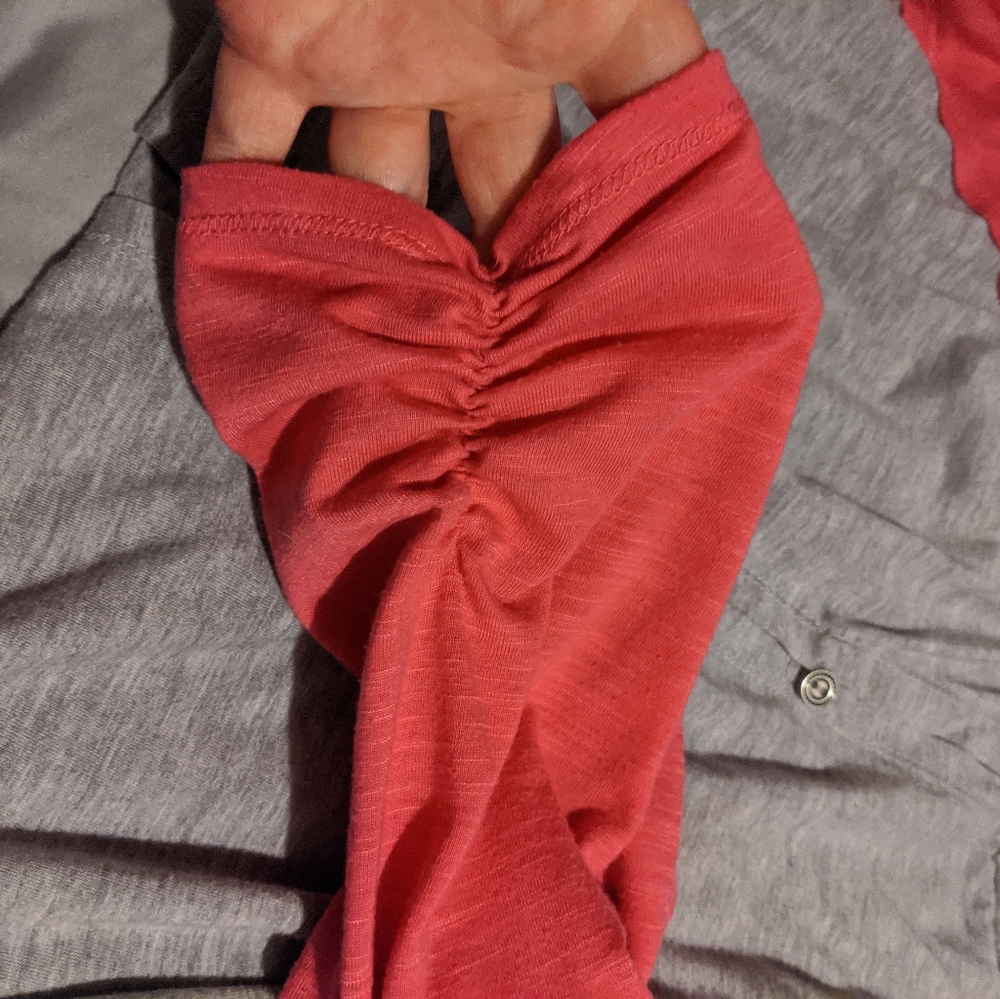 Lace front baseball shirt